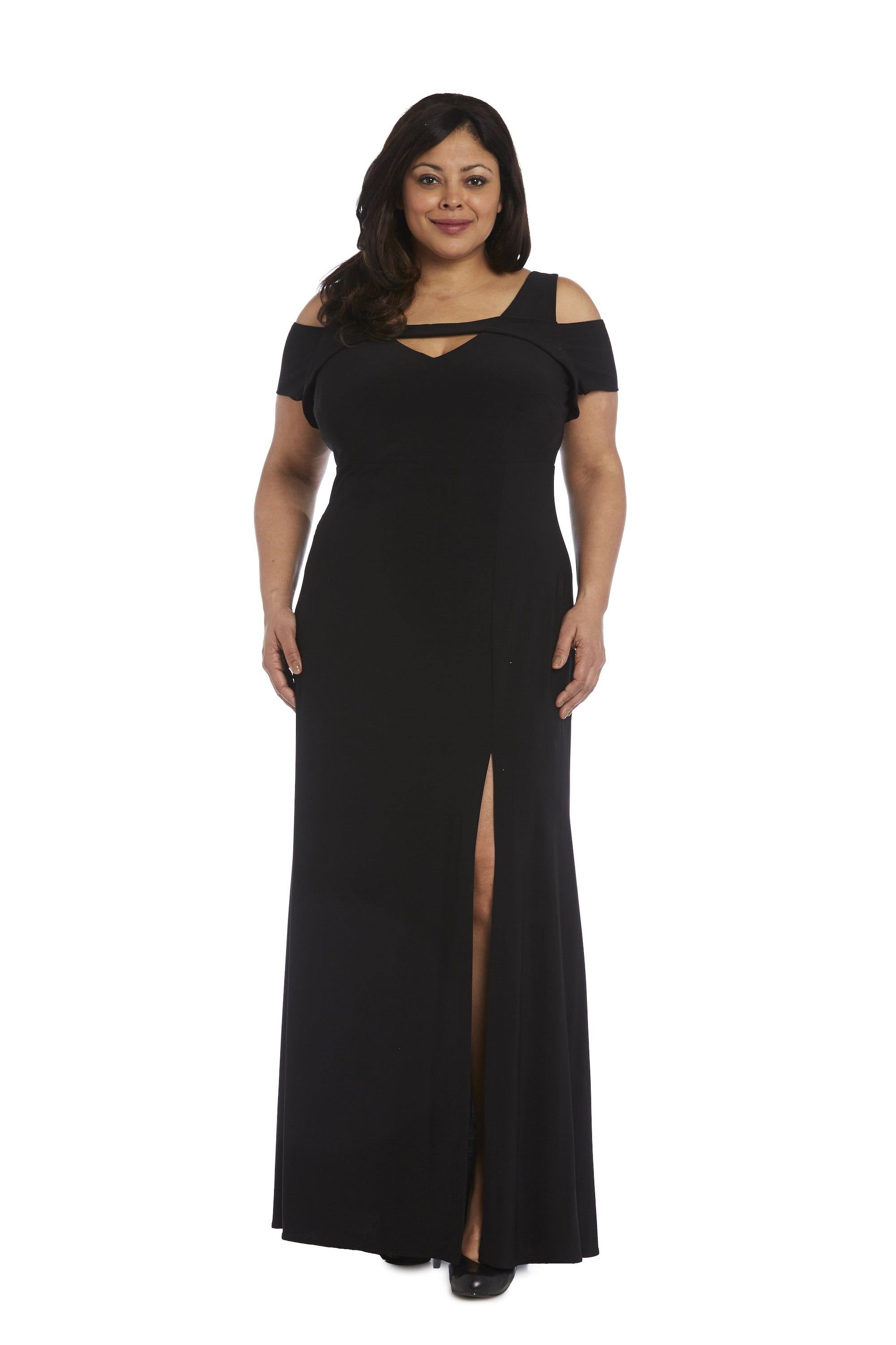 Black 18W Nightway Plus Size Long Formal Dress 21519W